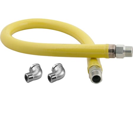T&S Brass Hose, Gas , 1" Npt X 48", T&S HG-2E-48